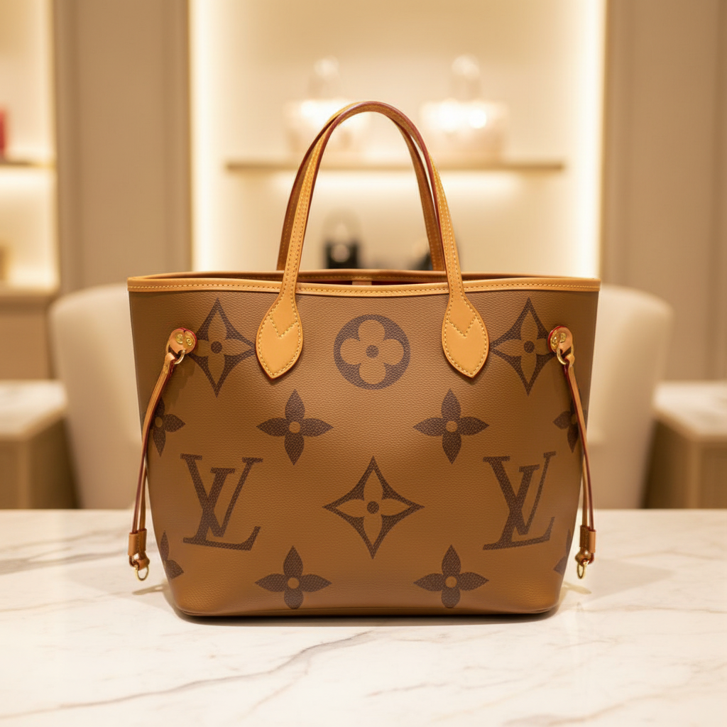LV Neverfull GM - Warm Marble