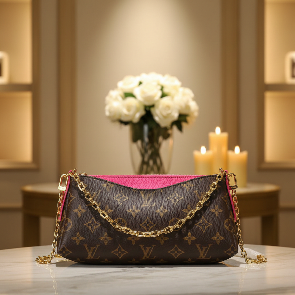 LV Pallas BB - Hot Pink Boutique Shot