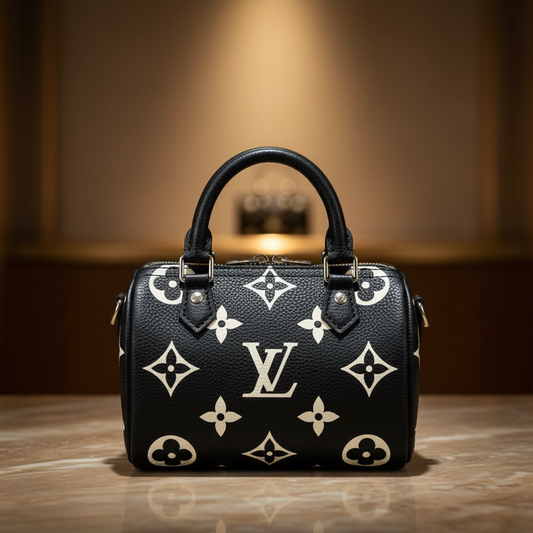 Louis Vuitton Speedy Bandoulière 20 Bicolor Monogram Empreinte Black – London Robinson